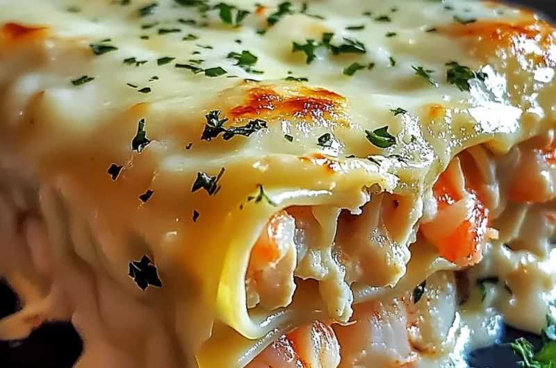 Indulgent Shrimp & Crab Alfredo Lasagna Roll-Ups You’ll Crave