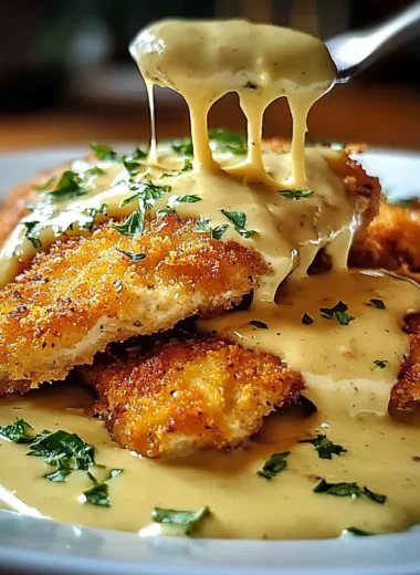 Irresistible Parmesan Crusted Chicken with Creamy Garlic Sauce