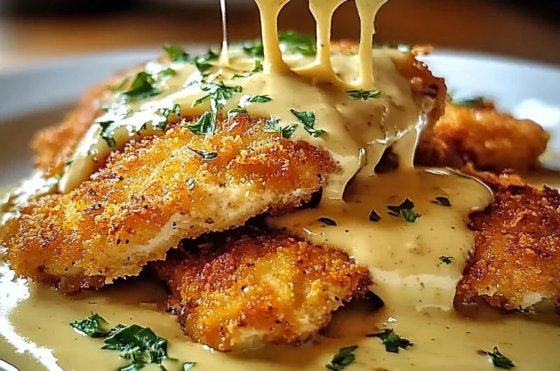 Irresistible Parmesan Crusted Chicken with Creamy Garlic Sauce