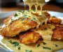 Irresistible Parmesan Crusted Chicken with Creamy Garlic Sauce
