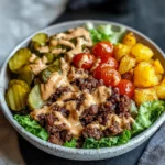 Loaded Burger Bowls with Special Sauce