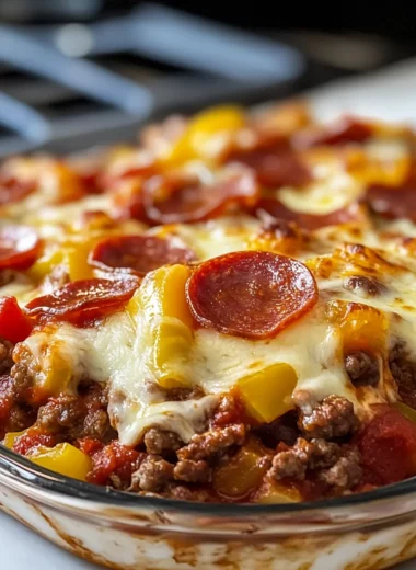 Low Carb Pizza Casserole (Easy, Cheesy & Family-Approved)