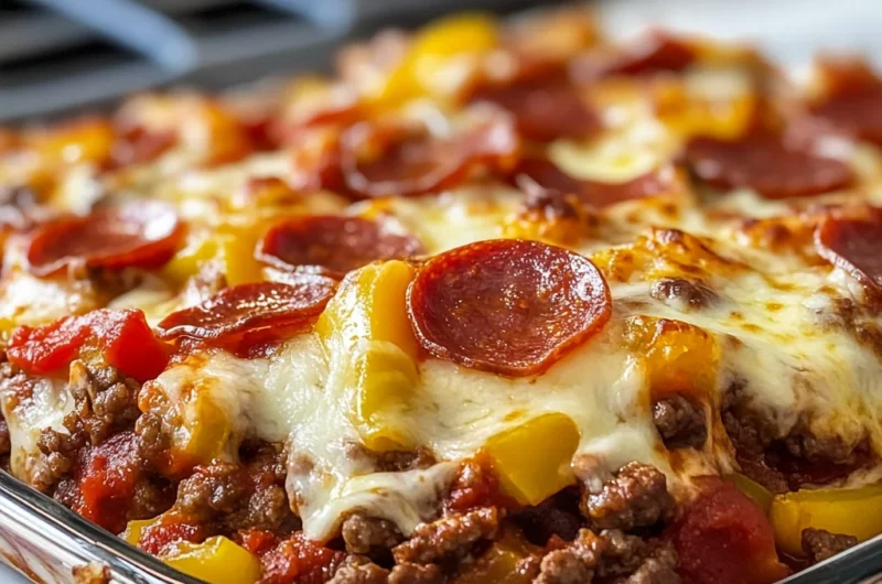 Low Carb Pizza Casserole (Easy, Cheesy & Family-Approved)