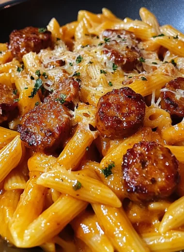 One-Pot Bold Honey BBQ Sausage Pasta
