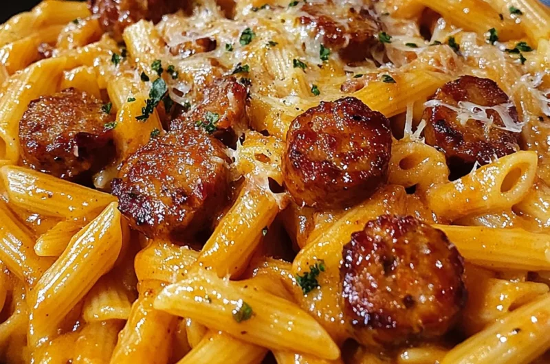 One-Pot Bold Honey BBQ Sausage Pasta