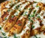 Parmesan Crusted Chicken in Garlic Cream Sauce