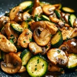 Savory Easy Zucchini Mushroom Chicken Stir Fry in 20 Minutes
