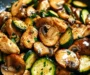 Savory Easy Zucchini Mushroom Chicken Stir Fry in 20 Minutes