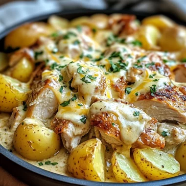Slow Cooker Cheesy Ranch Chicken & Potatoes for Busy Nights