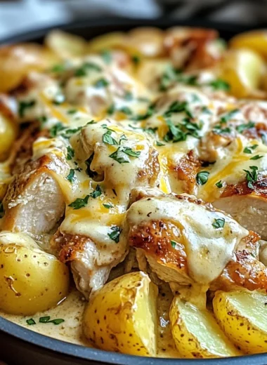Slow Cooker Cheesy Ranch Chicken & Potatoes for Busy Nights