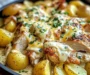 Slow Cooker Cheesy Ranch Chicken & Potatoes for Busy Nights