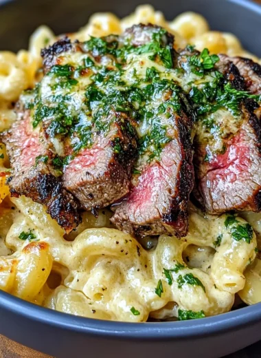 Steak & Chimichurri Mac and Cheese