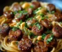 Sticky Honey Garlic Sausage Pasta Skillet Recipe
