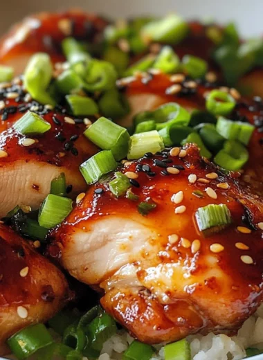 Sticky Honey Gochujang Chicken