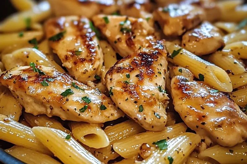 Sticky Smoky Garlic Butter Chicken Pasta