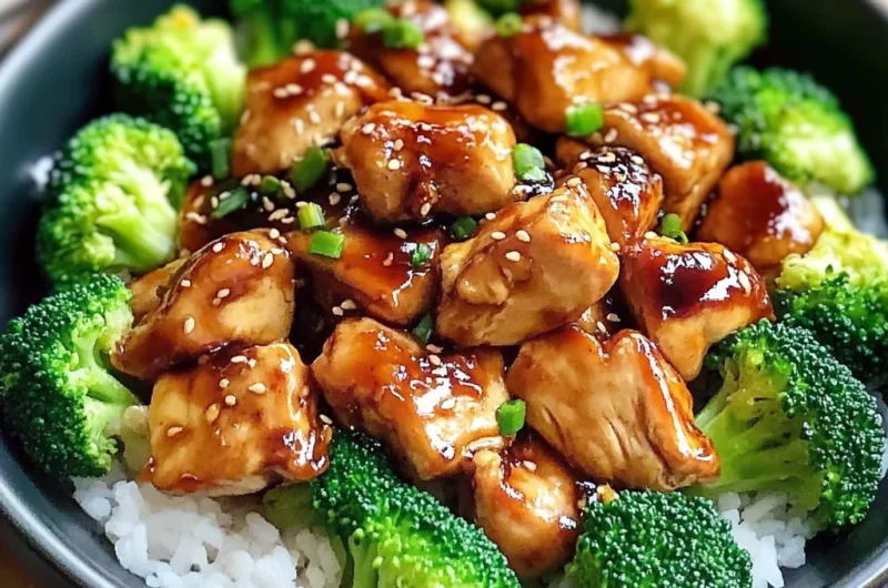 Sticky Teriyaki Chicken with Broccoli - thegirlskitchen