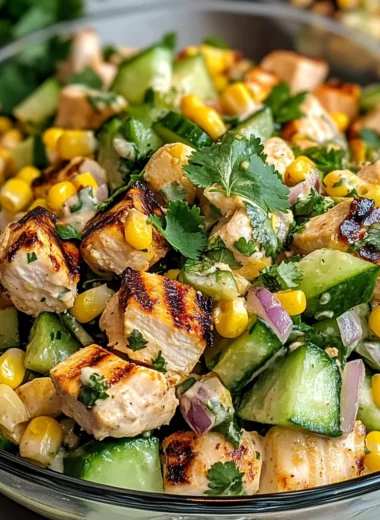 Street Corn Creamy Cucumber Chicken Salad: An Amazing Ultimate Recipe