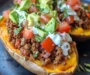 Taco Stuffed Sweet Potatoes