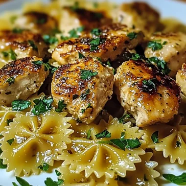 Ultimate Garlic Butter Bowtie Chicken