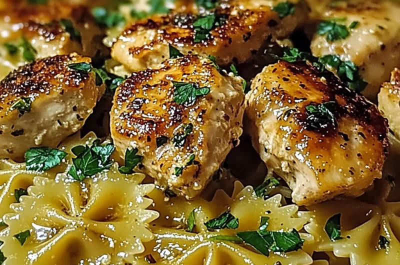 Ultimate Garlic Butter Bowtie Chicken