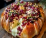 Blooming Sourdough Crown with Melted Brie, Cranberry & Pomegranate Jewels