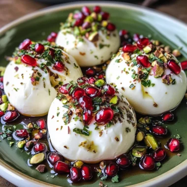 Burrata Christmas Ornament Appetizer