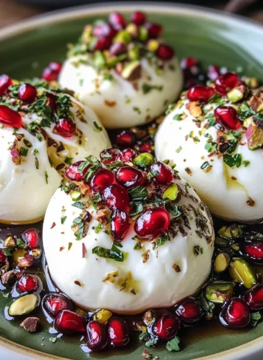 Burrata Christmas Ornament Appetizer