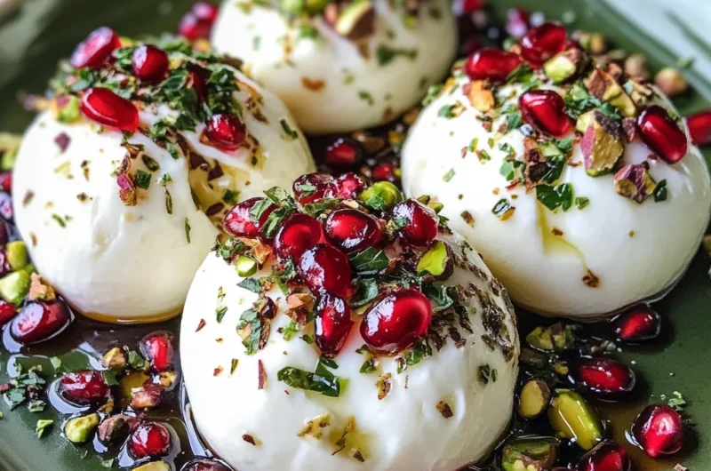 Burrata Christmas Ornament Appetizer