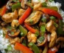 Colorful Chicken Stir-Fry with Veggies & Rice