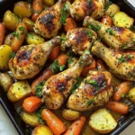 Crazy Good Herb-Roasted Chicken Drumsticks & Veggie Bake