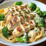 Creamy Chicken Alfredo Pasta with Broccoli