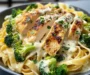 Creamy Chicken Broccoli Fettuccine Alfredo