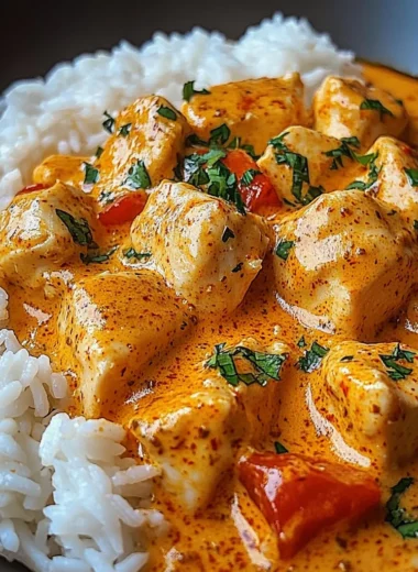 Creamy Chicken Paprika Dream with Rice