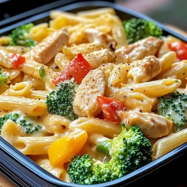Creamy Chicken Penne with Broccoli & Peppers