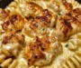 Creamy Garlic Butter Chicken and Rotini in Parmesan Sauce