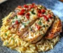 Creamy Garlic Butter Pepper Jack Chicken Orzo