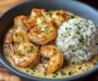 Creamy Garlic Butter Shrimp with Herbed Rice
