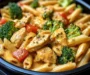 Creamy Garlic Paprika Chicken Pasta with Broccoli & Peppers
