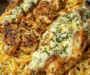 Creamy Garlic Parmesan Chicken with Cheesy Linguine
