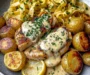 Creamy Herb Chicken with Roasted Potatoes & Lemon Tagliatelle