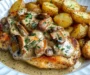 Creamy Mushroom Chicken with Crispy Herb Potatoes
