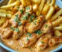 Creamy Paprika Chicken with Golden Fries