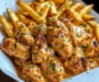 Creamy Peri-Peri Chicken Bites with Garlic Herb Fries