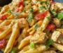 Creamy Spicy Ranch Pepper Jack Cajun Chicken Penne