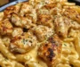 Creamy Three-Cheese Garlic Butter Chicken Penne Pasta