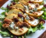 Crisp Pear Salad with Greens, Walnuts, and Creamy Cheese Elegance