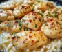 Delicious Chicken Scampi with Creamy Garlic Parmesan Rice
