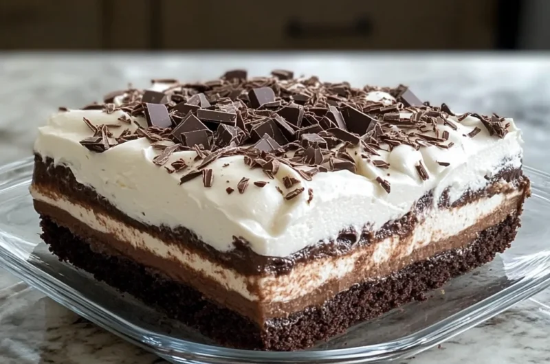 Easy Brownie Refrigerator Cake