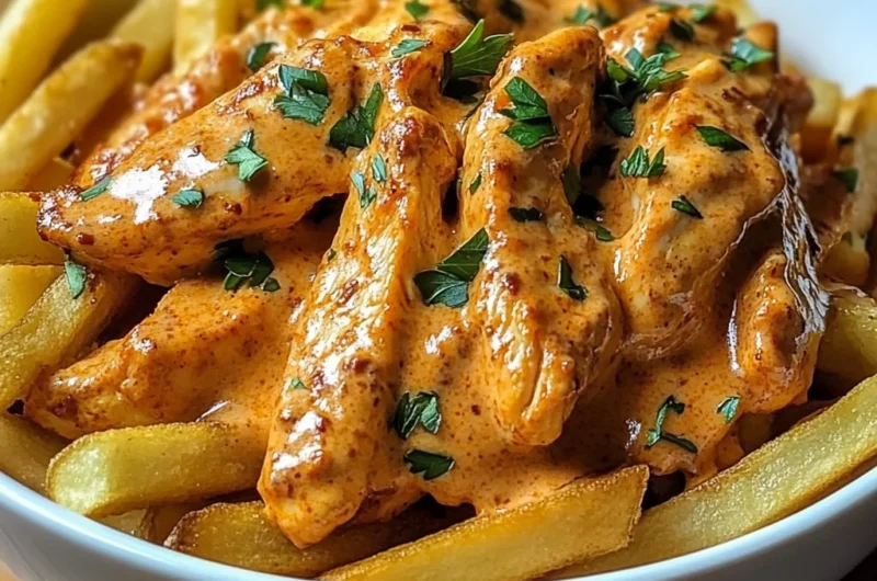Epic Creamy Chicken Paprika Fries Bowl