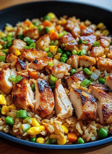 Epic Garlic Soy Chicken Fried Rice Skillet